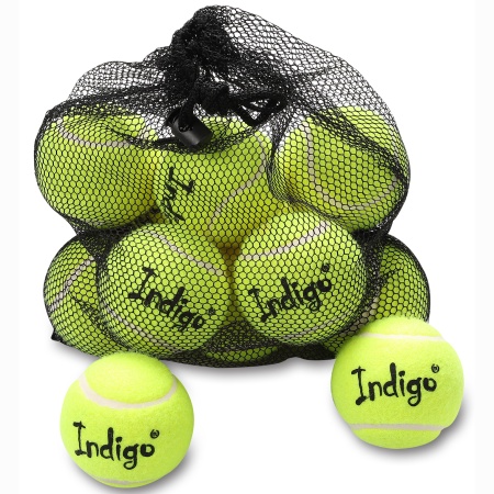 Купить Мяч для большого тенниса Indigo (12 шт в сетке) начальный уровень в Аксае 