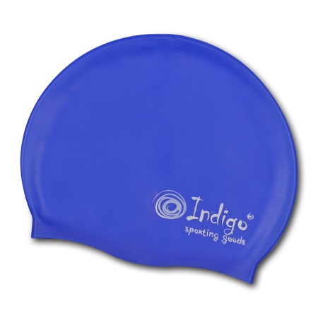 Купить Шапочка для плавания силиконовая Indigo однотонная  в Аксае 