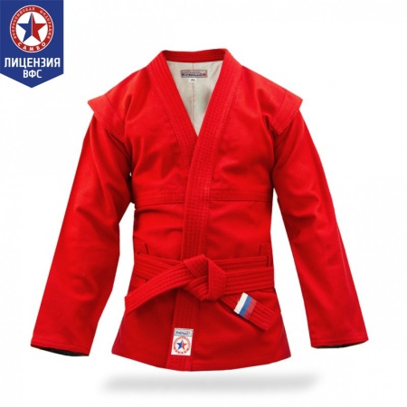 Купить Куртка для самбо "Атака" ВФС (подкладка, пояс)  р 36-48 в Аксае 