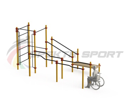 Купить Спортивный комплекс для инвалидов-колясочников WRK-D16_76mm в Аксае 