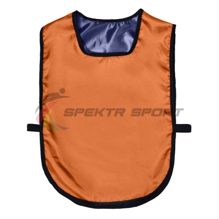 Купить Манишка футбольная двусторонняя универсальная Spektr Sport оранжево-синяя в Аксае 