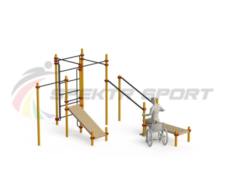 Купить Спортивный комплекс для инвалидов-колясочников WRK-D20_76mm в Аксае 